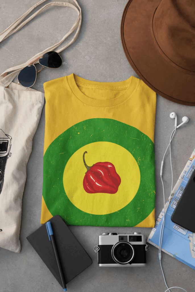 pili pili folded t shirt pili pili folded t shirt